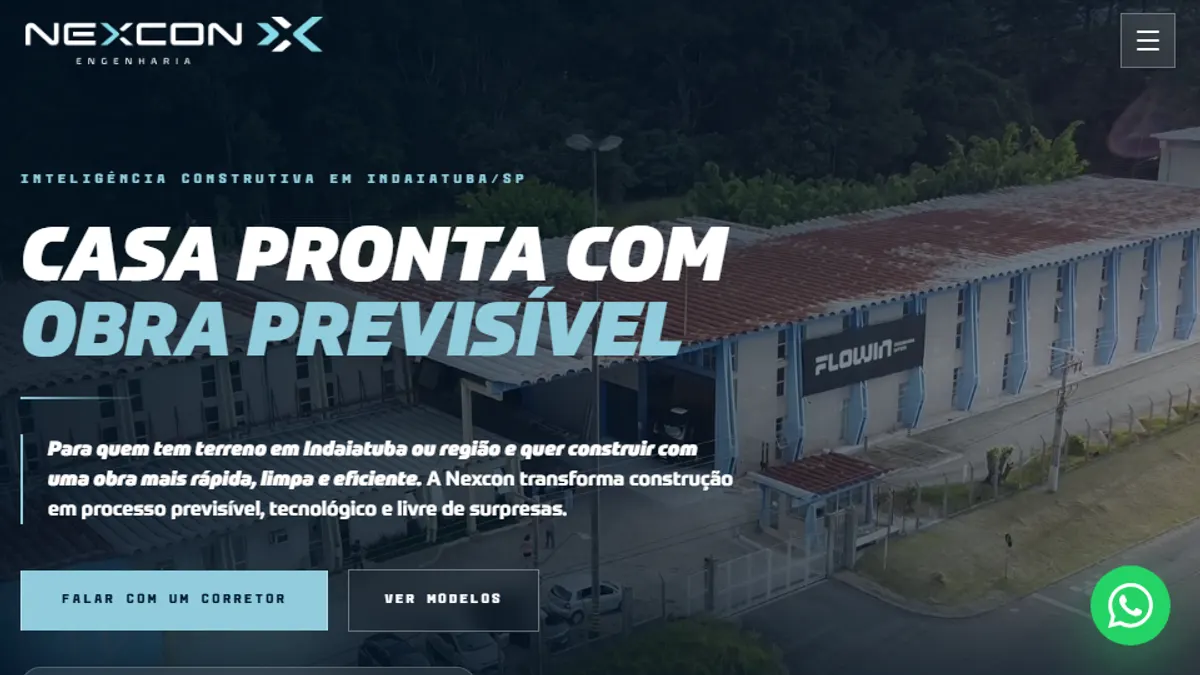 Project Nexcon Engenharia - website developed by SingularidadeTech
